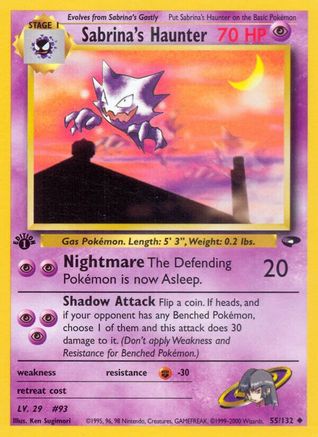 Sabrina's Haunter 055/132  - 1st Edition