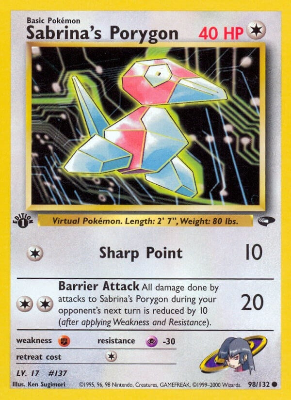 Sabrina's Porygon (098/132) (1st Edition) [Gym Challenge]