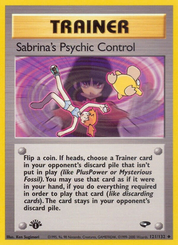 Sabrina's Psychic Control (121/132) (1st Edition) [Gym Challenge]
