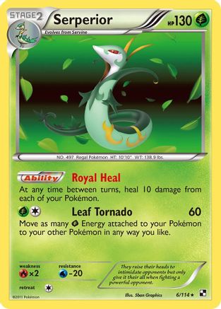 Serperior (6) 006/114  - Reverse Holofoil
