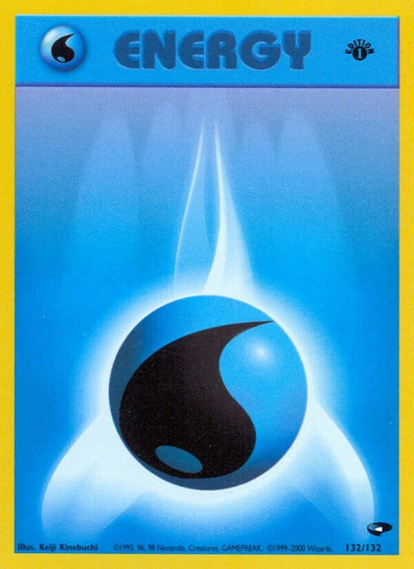 Water Energy (132/132) (1st Edition) [Gym Challenge]