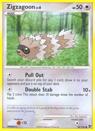 Zigzagoon 096/106  - Reverse Holofoil
